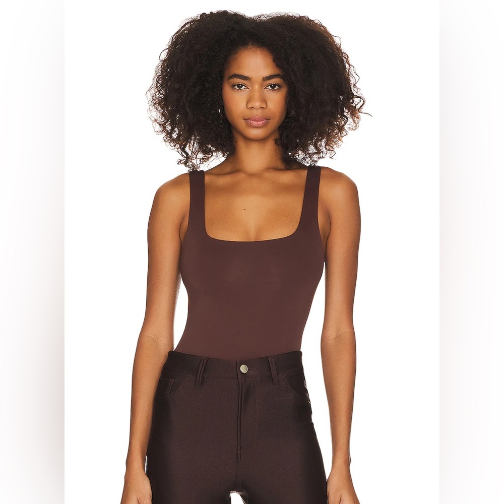 Good American Brown Fitted Bodysuit